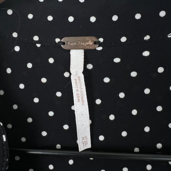 Free People Pippa Polka Dot Print Mini Dress Ruched Romantic Feminine Girly Boho - Picture 8 of 14